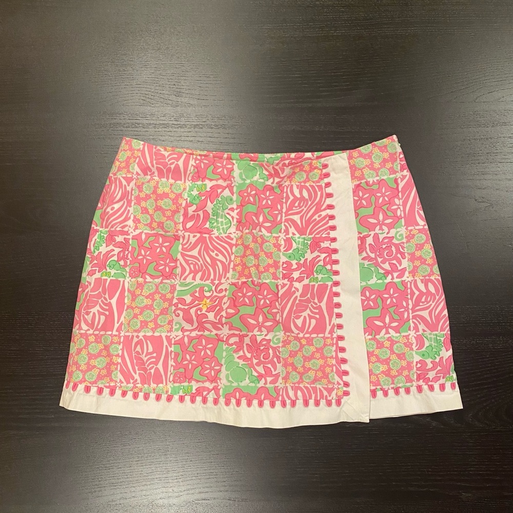 ☀️Floral Patchwork Pink Skort